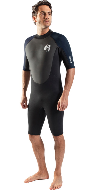 GUL Mskie G-Force 3mm Back Zip Shorty Kombinezon