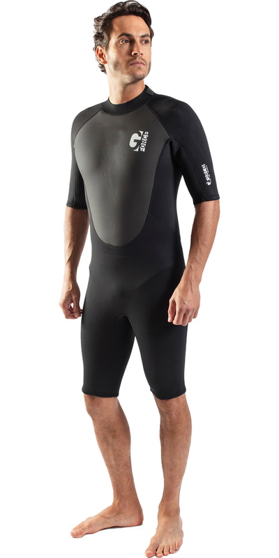 GUL Mens G-Force 3mm Back Zip Shorty Wetsuit