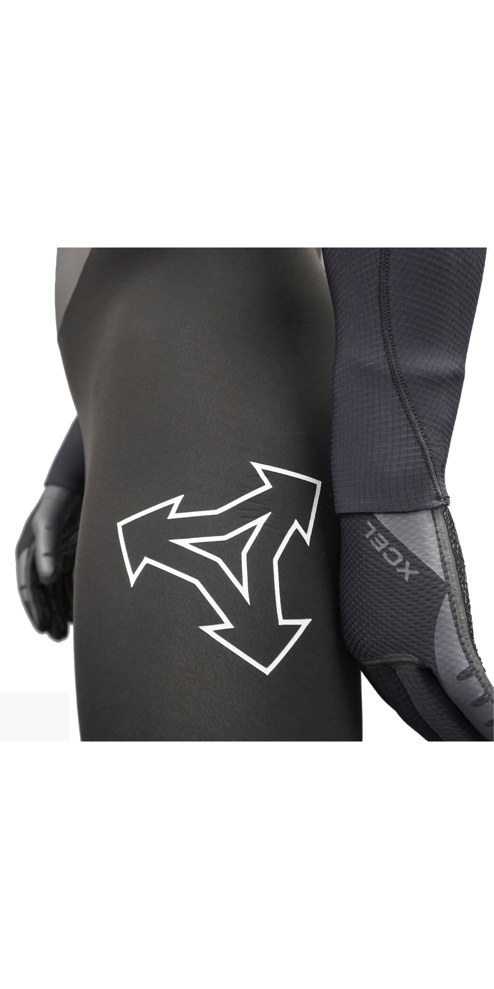 Xcel Mens Infiniti X2 4/3mm Chest Zip Wetsuit - Black - Picture 13 of 16
