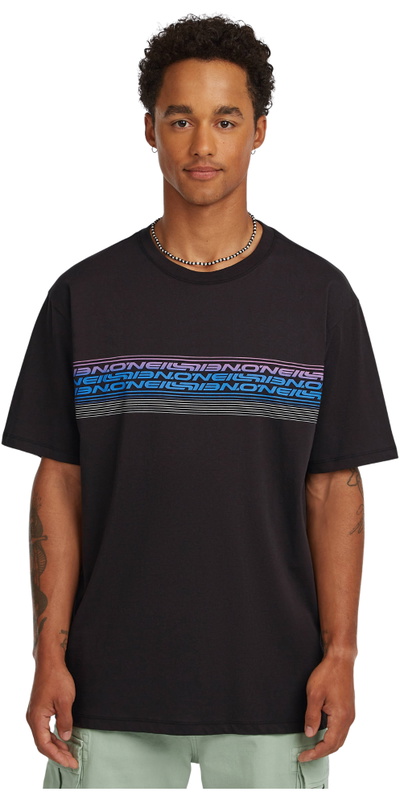 O'Neill Mens Logo Stripe T-Shirt