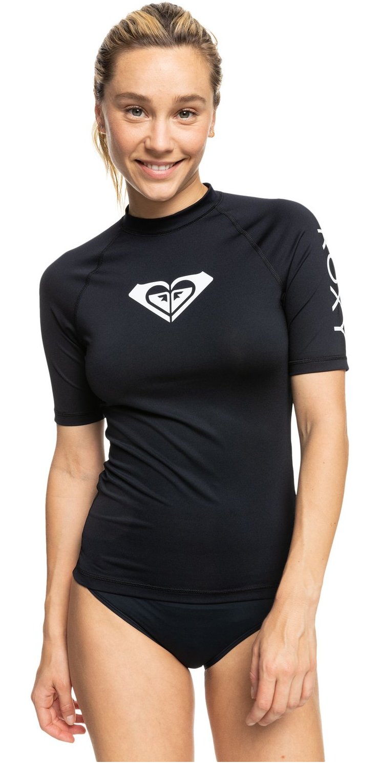 2026 Roxy Womens Whole Hearted Short Sleeve Rash Vest ERJWR03548 ...