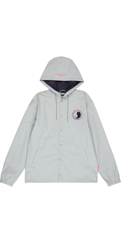 T & C Surf Designs Mens Nylon Hooded Coach Jacket