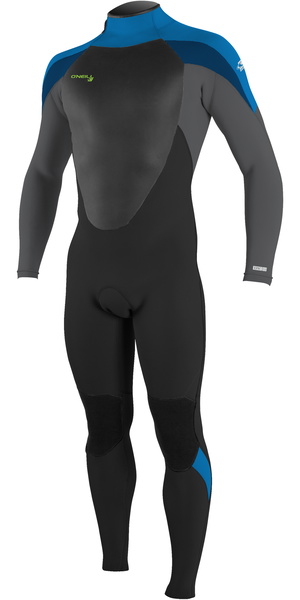 2026 O'Neill Youth Epic 3/2mm Back Zip GBS Wetsuit 4215B - Black / Baliblu