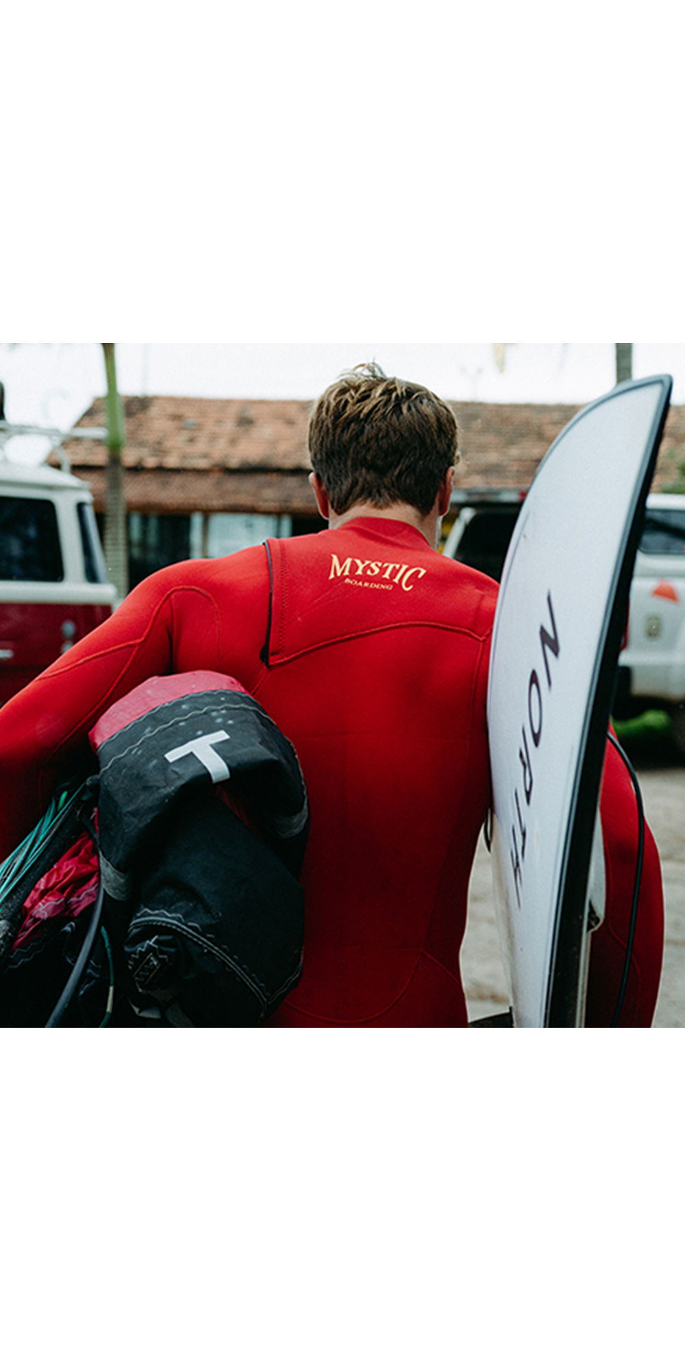 Mystic Mens 2024 The One 5/3mm Zip Free Wetsuit - Red