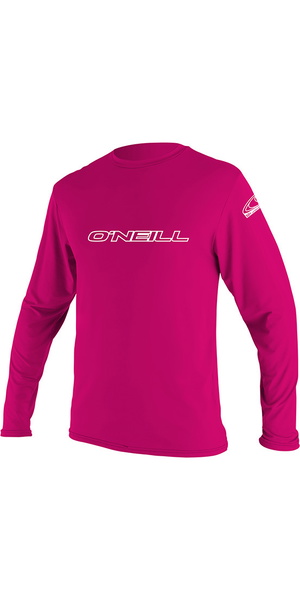 2026 O'Neill Youth Basic Skins Long Sleeve Rash Tee 4341 - Watermelon