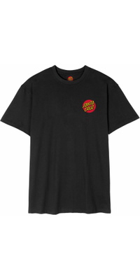 2026 Santa Cruz Mens Classic Dot Chest T-Shirt SCA-TEE-13909 - Black