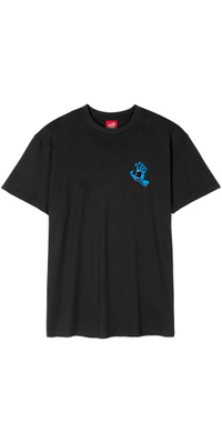 2026 Santa Cruz Mens Screaming Hand Chest T-Shirt SCA-TEE-13927 - Black