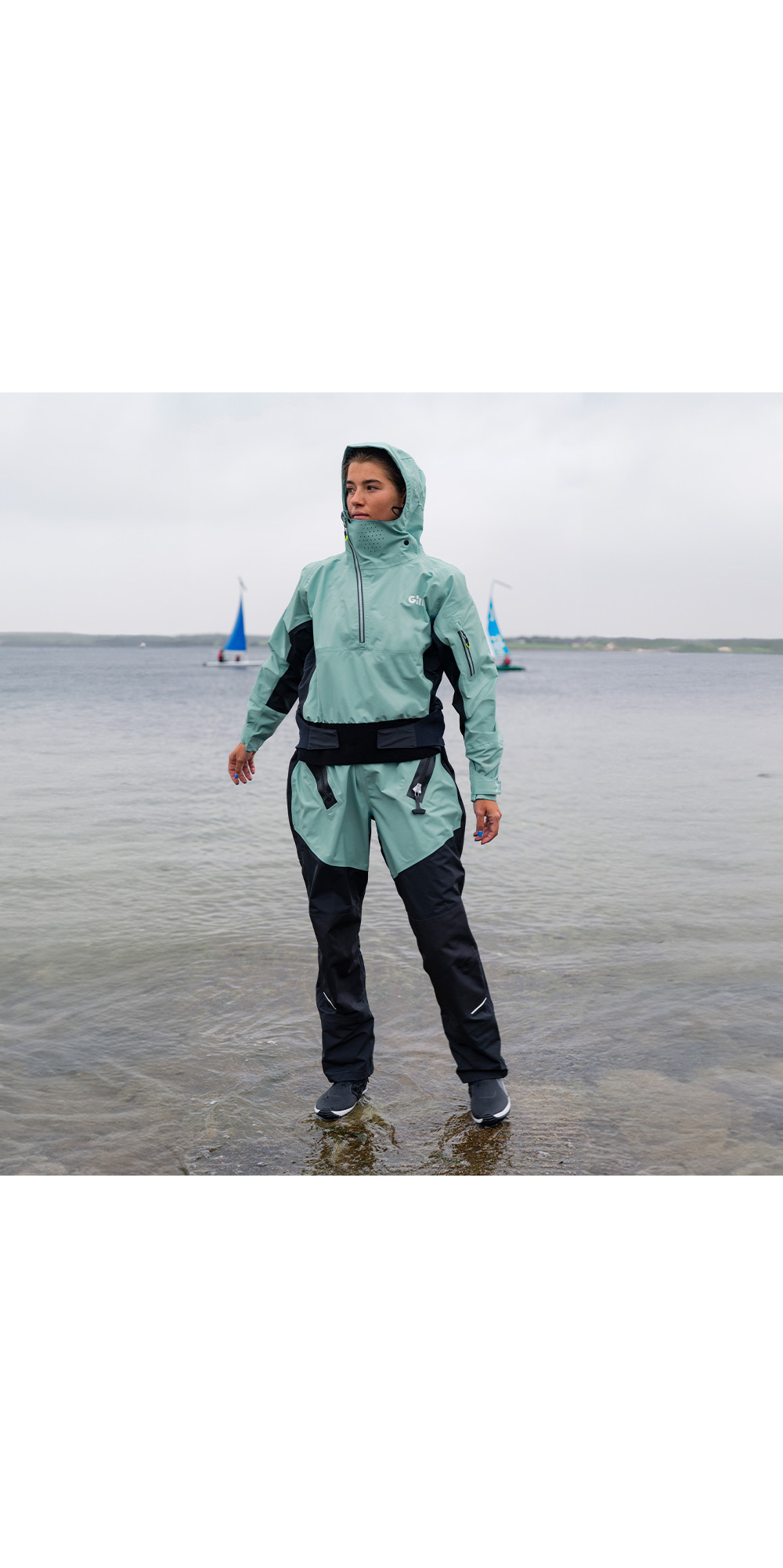 2026 Gill Womens Verso Dropseat Drysuit - Marine Blue