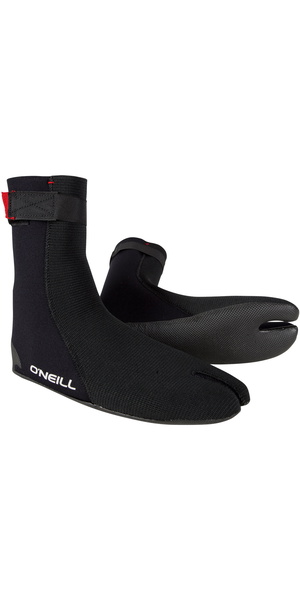 2026 O'Neill Heat Ninja 3mm Split Toe Boots 4786 - Black