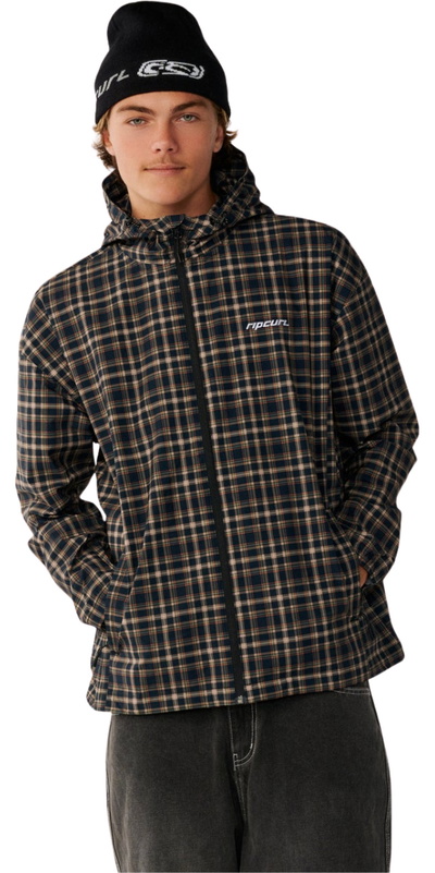 Rip Curl Mens Archive DWR Plaid Jacket