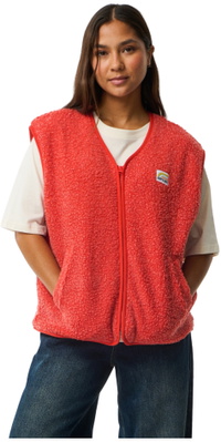 2026 Rip Curl Womens Every Day Polar Vest 0BSWFL - Red