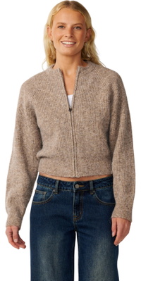 2026 Rip Curl Womens Venture Zip Thru Cardigan 048WKN - Mocha