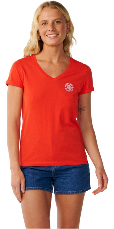 Rip Curl Mujer Ola De Fiesta Cuello En V Camiseta