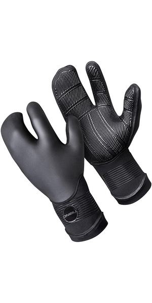 2026 O'Neill Psycho Tech 5mm Lobster Neoprene Gloves Black 5108