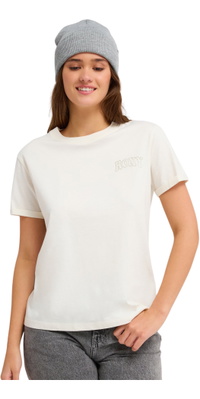 2026 Roxy Womens Oceanregular FB T-Shirt ERJZT06145 - Coconut Milk
