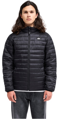 2026 Quiksilver Mens Scaly Quilted Puffer Jacket EQYJK04190 - Black