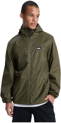 2026 Quiksilver Mens Overcast 3k Tape Waterproof Jacket EQYJK04214 - Grape Leaf