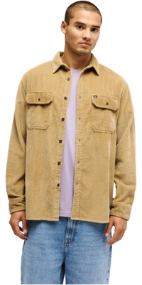 2026 Quiksilver Mens Venture Cord Overshirt EQYWT04646 - Kelp