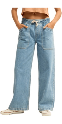 2026 Billabong Womens Zonte Denim Jeans EBJDP03008 - Surf Spray