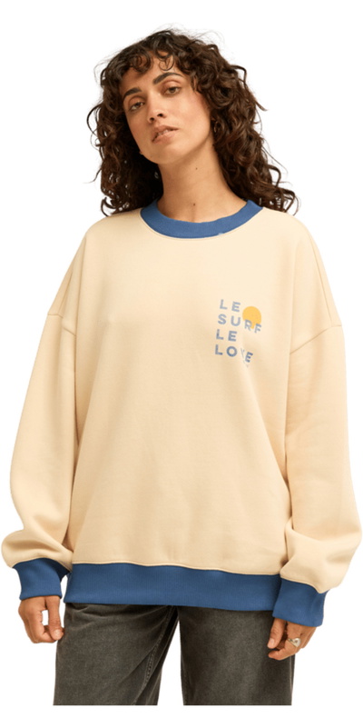 Billabong Womens Le Love Surf Crew Sweatshirt