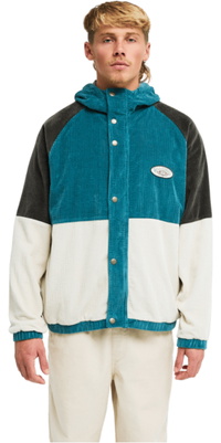 2026 Billabong Mens Burleigh Colour Block Cord Jacket EBYJK00155 - Oatmeal Heather