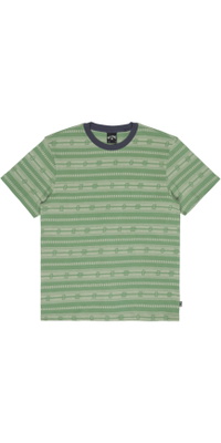 2026 Billabong Mens Halfrack Striped T-Shirt EBYKT00129 - Sea Spray