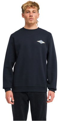 2026 Billabong Mens Foundation Crew Sweatshirt EBYSF00188 - Black