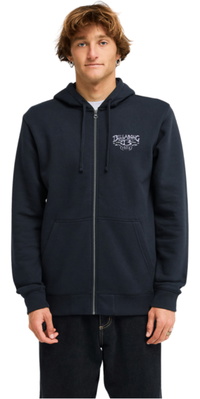 2026 Billabong Mens Foundation Zip Thru Hoodie EBYSF00190 - Black