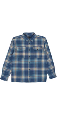 2026 Billabong Mens Offshore Flannel Shirt EBYWT03033 - Dark Denim
