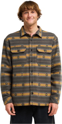 2026 Billabong Mens Offshore Lined Overshirt EBYWT03034 - Raven