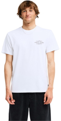 2026 Billabong Mens Diamond Vision T-Shirt EBYZT00619 - White