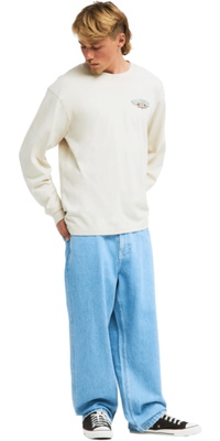 2026 Billabong Mens Heritage OG Long Sleeve T-Shirt EBYZT00640 - Oatmeal