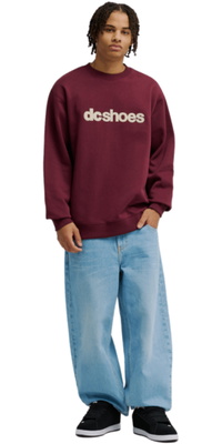 2026 DC Shoes Mens DC Spot Crew Sweatshirt EDYFT03581 - Fig