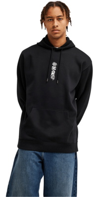 2026 DC Shoes Mens Blurry Bubble Hoodie EDYSF03278 - Black