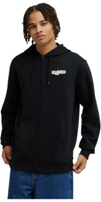 2026 DC Shoes Mens Eye Of The Storm Zip Thru Hoodie EDYSF03282 - Black