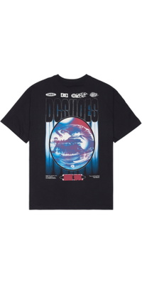 2026 DC Shoes Mens Blurry Bubble T-Shirt EDYZT04492 - Black