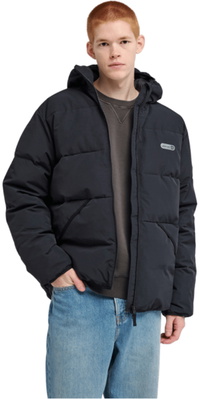 2026 Element Mens Hooded Puffer Jacket ELYJK00341 - Flint Black