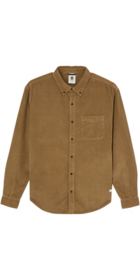2026 Element Mens Button Down Regular Corduroy Shirt ELYWT00187 - Sepia