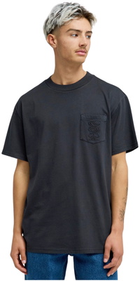 2026 Quiksilver Mens Oxni Washed T-Shirt EQYKT04413 - Black
