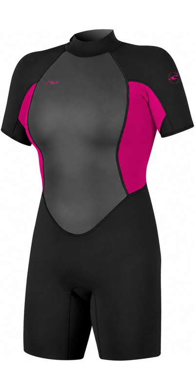 O'Neill Womens Reactor -2 2mm Back Zip Shorty Fato De Mergulho
