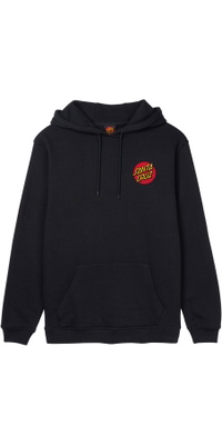 2026 Santa Cruz Mens Classic Dot Chest Hoodie SCA-HDY-5305 - Black