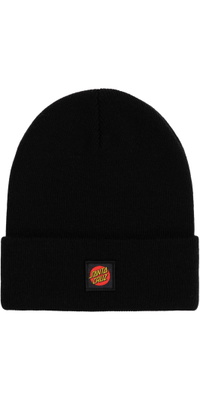 2026 Santa Cruz Mens Cruz Label Beanie SCA-BNE-9575 - Black