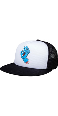 2026 Santa Cruz Mens Classic Hand Meshback SCA-CAP-0197 - White / Black