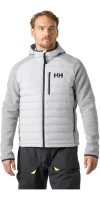 2026 Helly Hansen Mens Skagen Hybrid Knit Insulator Jacket 34593 - Grey Fog