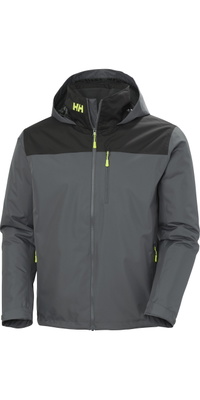 2026 Helly Hansen Mens Crew Hooded Midlayer Jacket 2 34442 - Thunder Grey