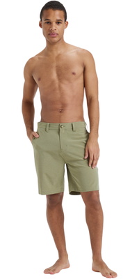 2026 Quiksilver Mens Union Heather Amph 19 Shorts EQYHY03877 - khaki heather