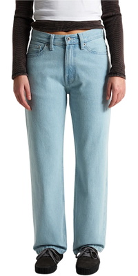 2026 Vans Womens Check 5 Mid Rise Straight Jeans VN001094TTJ - Blue