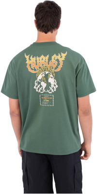 2026 Hurley Mens Fire T-Shirt HSP26MMTS09554310 - Jungle