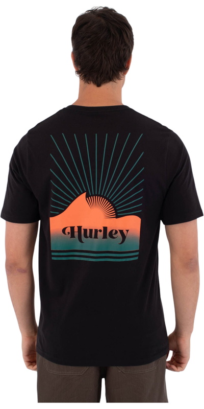 Hurley Mens Printing Press Surfwar T-Shirt