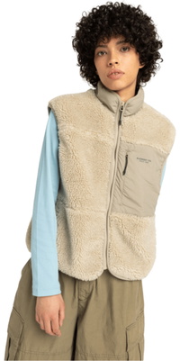 2026 Element Womens Lake Sherpa Vest ELJJK00123 - Oat Milk